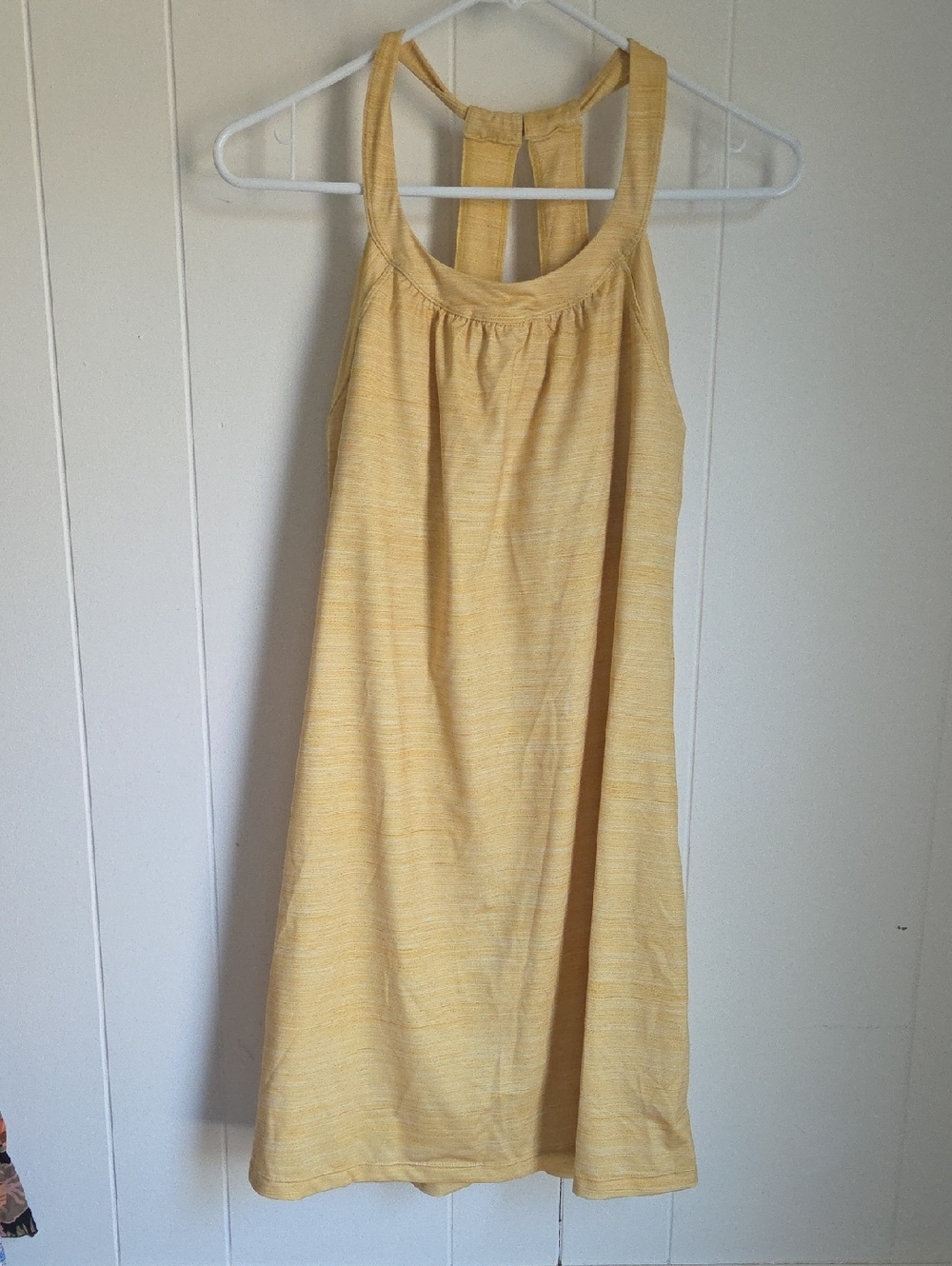 NWT Prana Cantine Birch Linea Sporty Outdoor Yellow Halter Dress